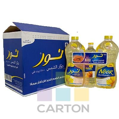 زيت عباد الشمس - نور 3 * (2 * 1.5 لتر + 750 مل)